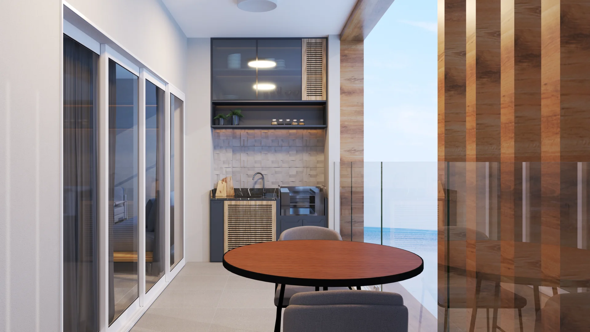 Sacada Apartamento Frente Mar Safira